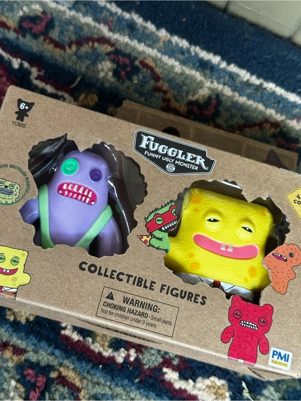 Fuggler SpongeBob & Sasquoosh Collectible Figures NIB